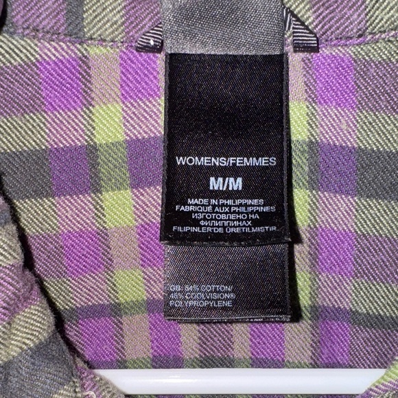The North Face Purple and Green Checkered Shirt - Picture 5 of 7